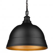  7313-L BLK - Rebel 2 Light Pendant in Matte Black